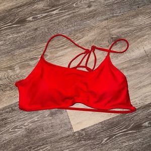 Red shein bikini top